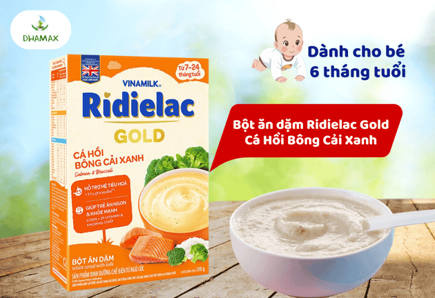 bột ăn dặm cho bé 6 tháng