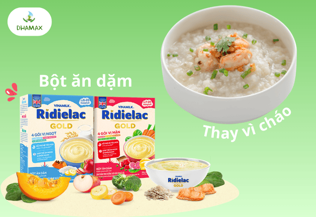 bột ăn dặm cho bé 6 tháng