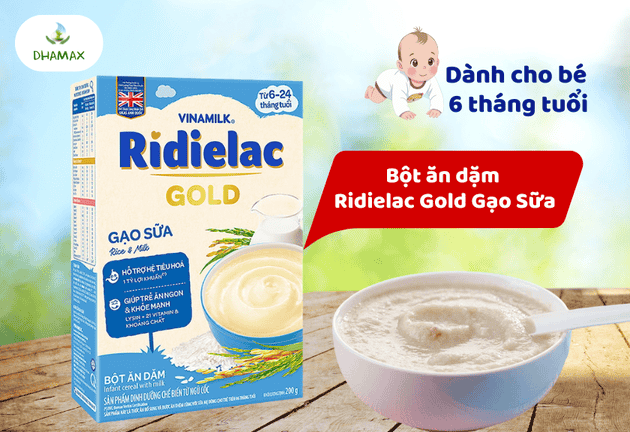 bột ăn dặm cho bé 6 tháng