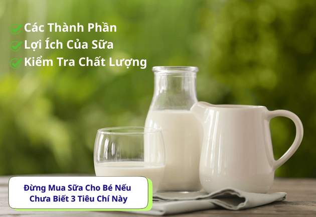 Đừng Mua Sữa Cho Bé Nếu Chưa Biết 3 Tiêu Chí Này