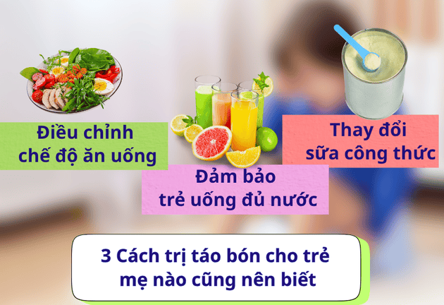 3 Cách trị táo bón cho trẻ mẹ nào cũng nên biết