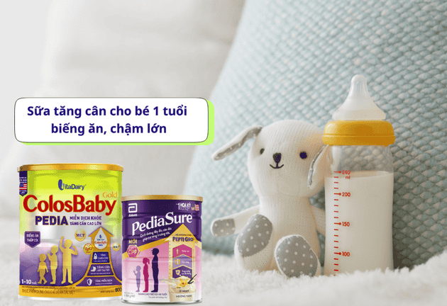 Bé 1 tuổi nên uống sữa bột gì để hấp thu tốt, tăng cân khỏe