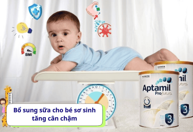 Bé sơ sinh tăng cân chậm – bổ sung sữa như thế nào