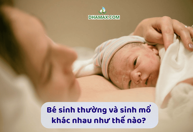 Bé sinh thường và sinh mổ khác nhau như thế nào