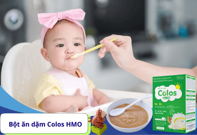 Bột ăn dặm Colos HMO Gạo – Sữa