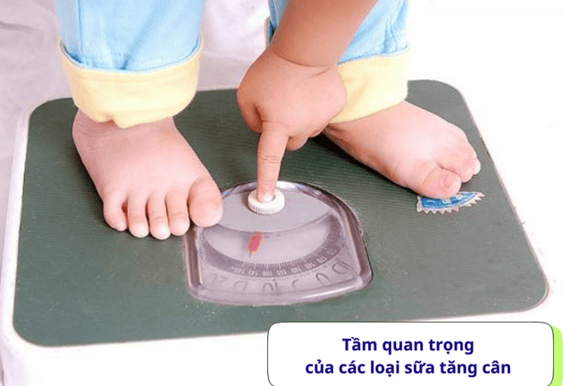 Các loại sữa tăng cân cho bé phổ biến hiện nay