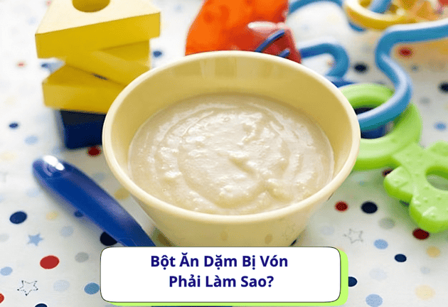 Cách pha bột ăn dặm không bị vón cục