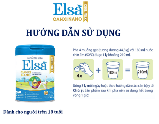 Sữa bột Elsa Canxi Nano