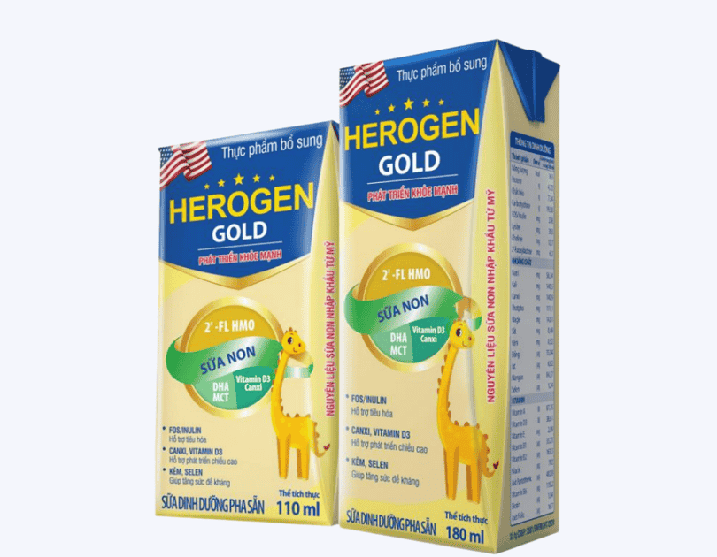 Sữa bột pha sẵn herogen gold110 ml