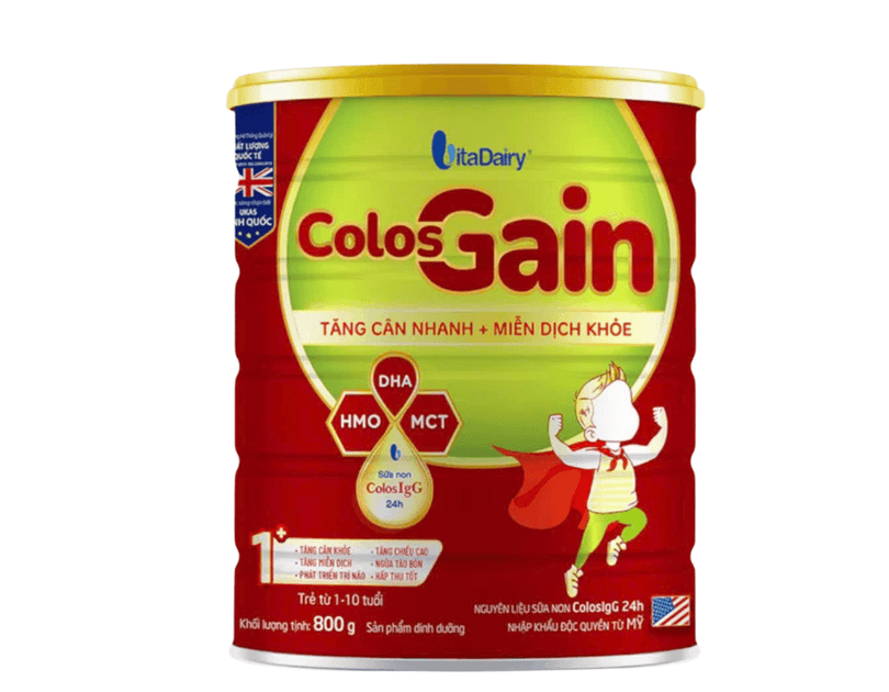 Sữa bột Colos Gain 1+ 800g