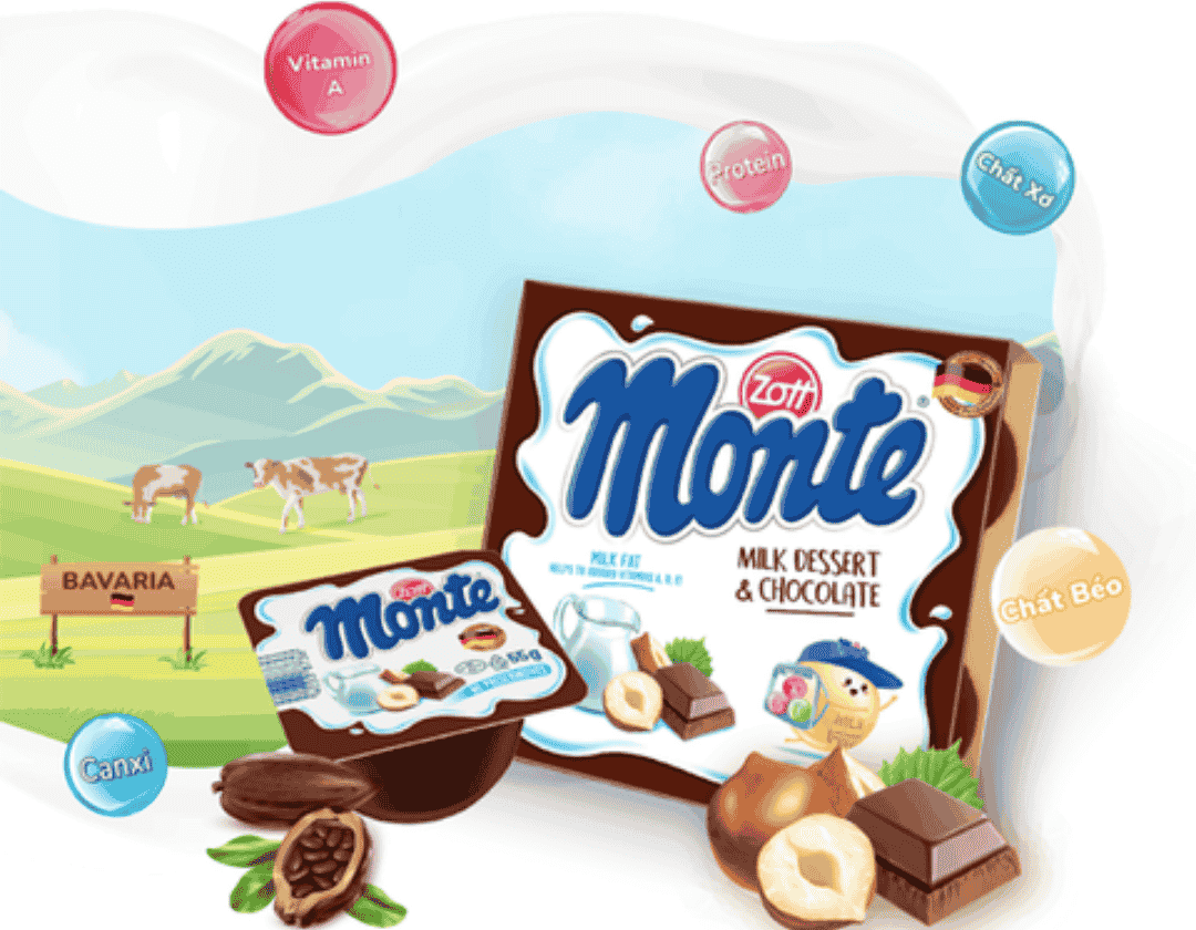 Váng Sữa Monte Vị Chocolate