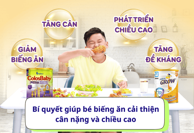 Gợi ý thực đơn hàng ngày giúp bé tăng cân, tăng chiều cao khoa học