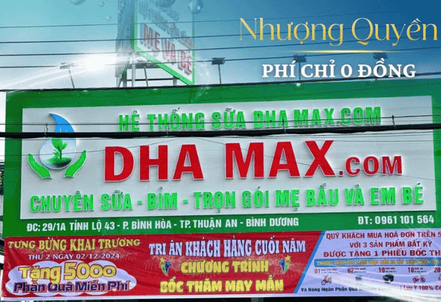 Hệ Thống Cửa Hàng Mẹ & Bé DHAMAX Toàn Quốc