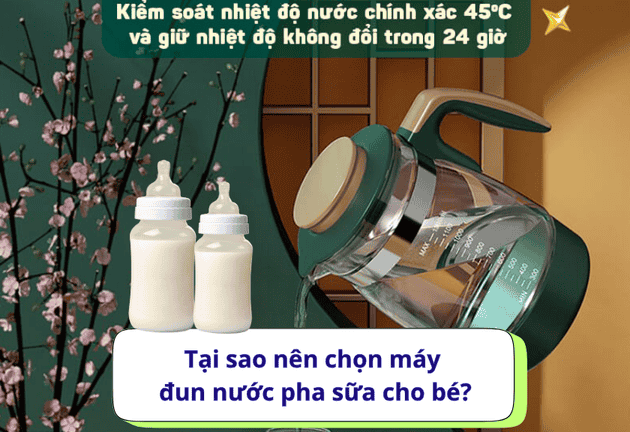 Máy đun nước pha sữa cho bé được mua nhiều nhất 2025
