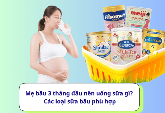 Mẹ bầu 3 tháng đầu nên uống sữa gì để thai khỏe mạnh