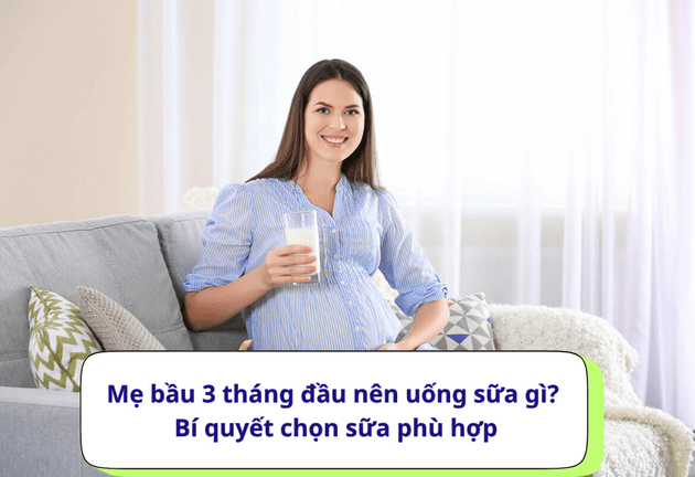 Mẹ bầu 3 tháng đầu nên uống sữa gì để thai khỏe mạnh