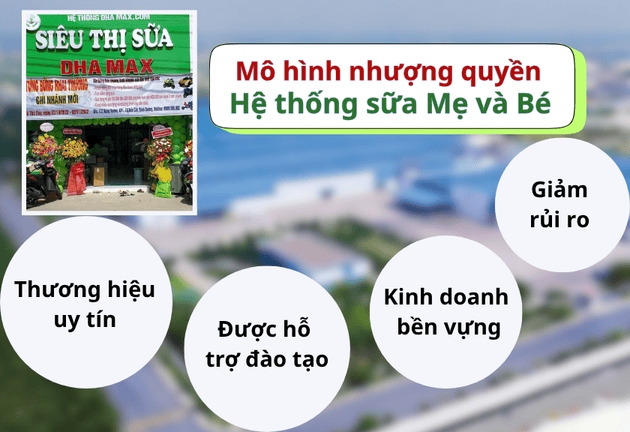 Nhượng quyền thương hiệu hệ thống sữa mẹ và bé 