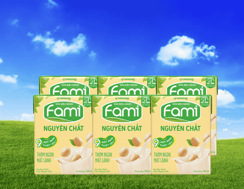 Sữa đậu nành nguyên chất Fami 200ml 