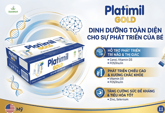 Sữa Pha Dinh Dưỡng Pha Sẵn Platimil Gold