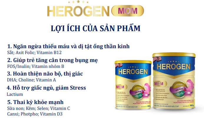 Sữa bột Herogen Mom