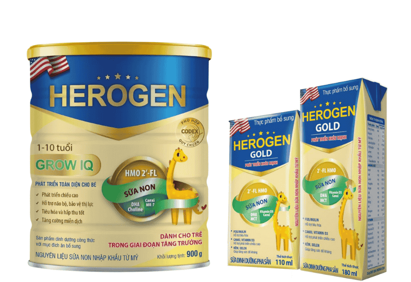 Sữa Herogen cho trẻ nhỏ - Sữa Herogen Grow IQ