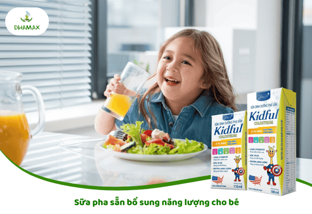 Sữa pha sẵn bổ sung năng lượng cho bé