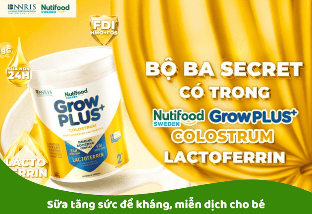 Sữa tăng sức đề kháng, miễn dịch cho bé