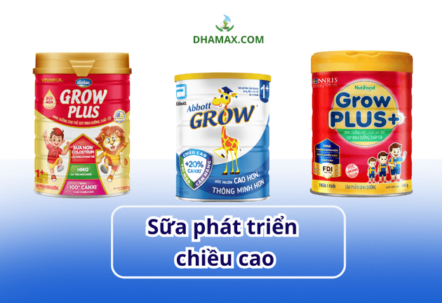 So sánh các loại sữa phát triển chiều cao và sữa phát triển trí não