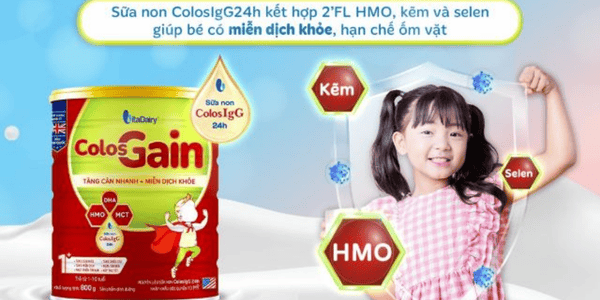 Sữa bột Colos Gain 1+ 800g