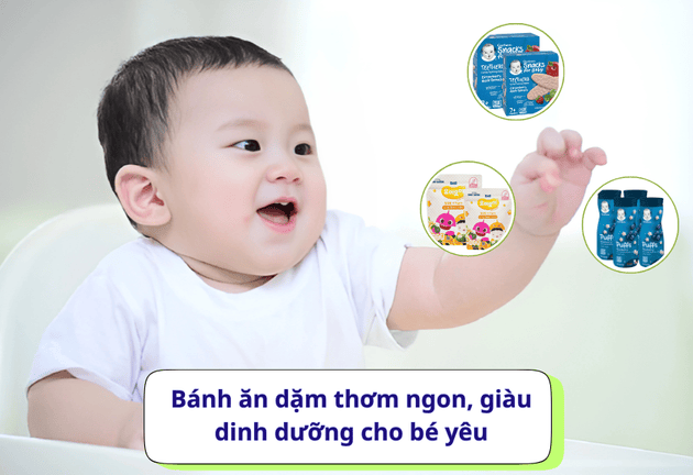 Top 3 bánh ăn dặm thơm ngon, giàu dinh dưỡng cho bé yêu