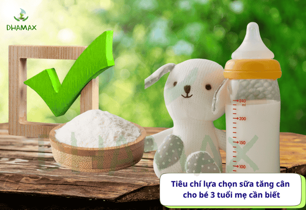 Top 3 sữa tăng cân cho bé 3 tuổi 