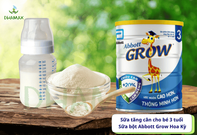 Top 3 sữa tăng cân cho bé 3 tuổi 