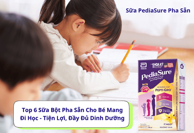 Top 6 Sữa Bột Pha Sẵn Cho Bé Mang Đi Học -  Tiện Lợi, Đầy Đủ Dinh Dưỡng