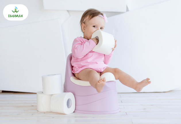 Trẻ ăn dặm đi ngoài nhiều lần 