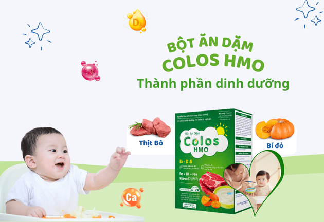 Trọn bộ đủ 5 vị Bột ăn dặm Colos HMO cho bé yêu