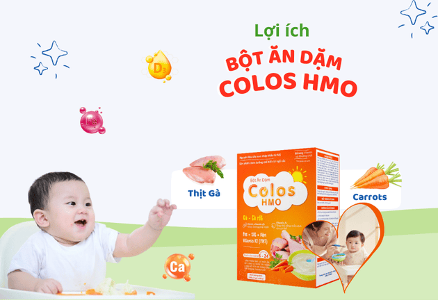 Trọn bộ đủ 5 vị Bột ăn dặm Colos HMO cho bé yêu