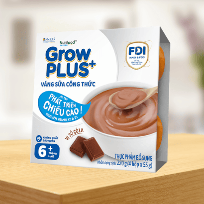 Váng sữa Nutifood GrowPLUS + vị socola