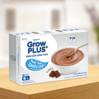 Váng sữa Nutifood GrowPLUS + vị socola