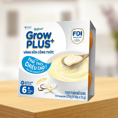 Váng sữa Nutifood GrowPLUS vị vani 