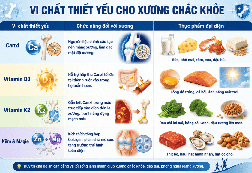 các loại thực phẩm tăng chiều cao cho bé