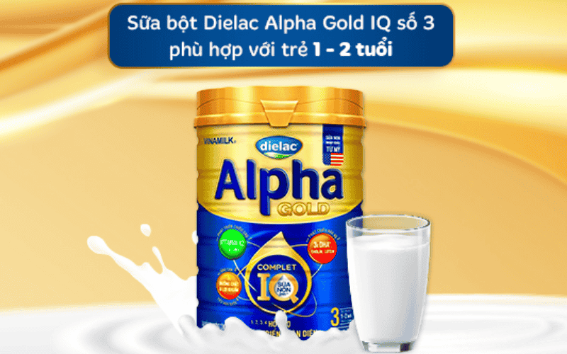  Sữa bột Dielac Alpha Gold 3 850g (cho trẻ từ 1-2 tuổi)