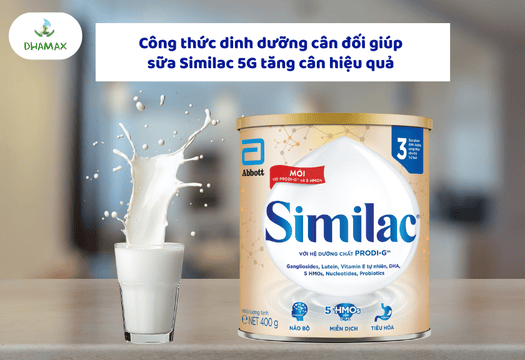 sữa Similac 5G lọt top sữa tăng cân tốt nhất 