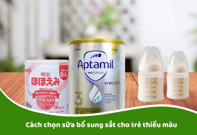 sữa bổ sung sắt cho trẻ