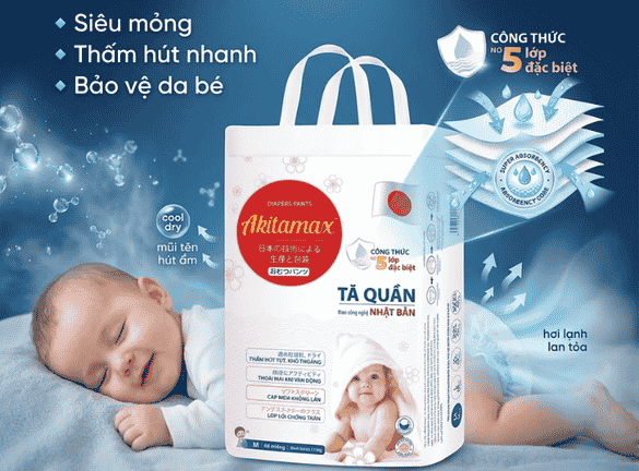 tã “êm – thoáng – thấm hút tốt