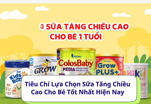 Top 10 Sữa Tăng Chiều Cao Cho Bé Hot Nhất 2025