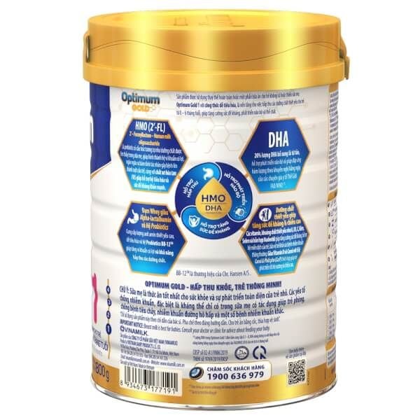 Sữa Bột Optimum Gold 1 800g 