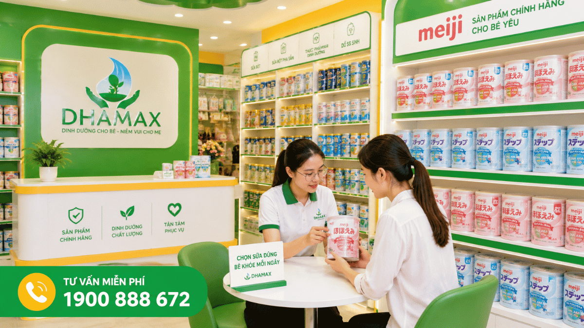 Mua sữa Meiji tại TP.HCM chính hãng tại DHAMAX