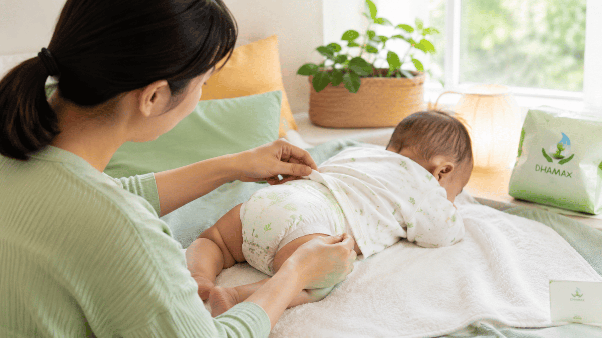 Kiểm tra vòng bụng và vòng đùi khi chọn size bỉm cho bé
