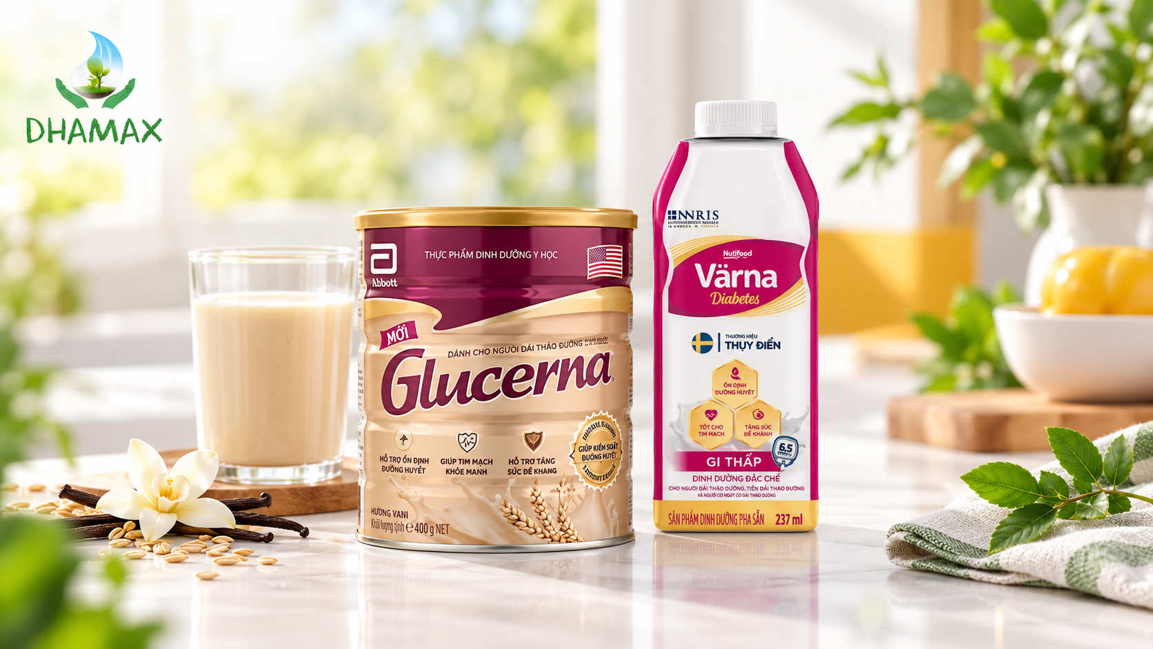Glucerna và Varna Diabetes tại DHAMAX