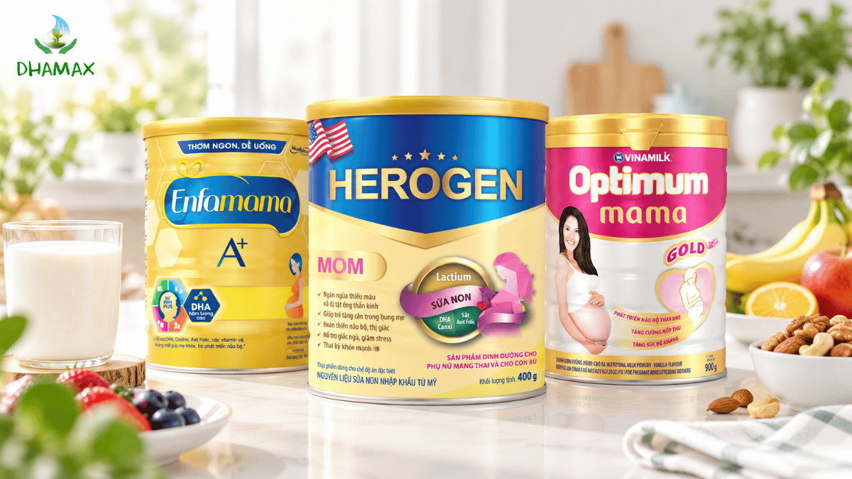 Herogen Mom Enfamama và Optimum Mama tại DHAMAX
